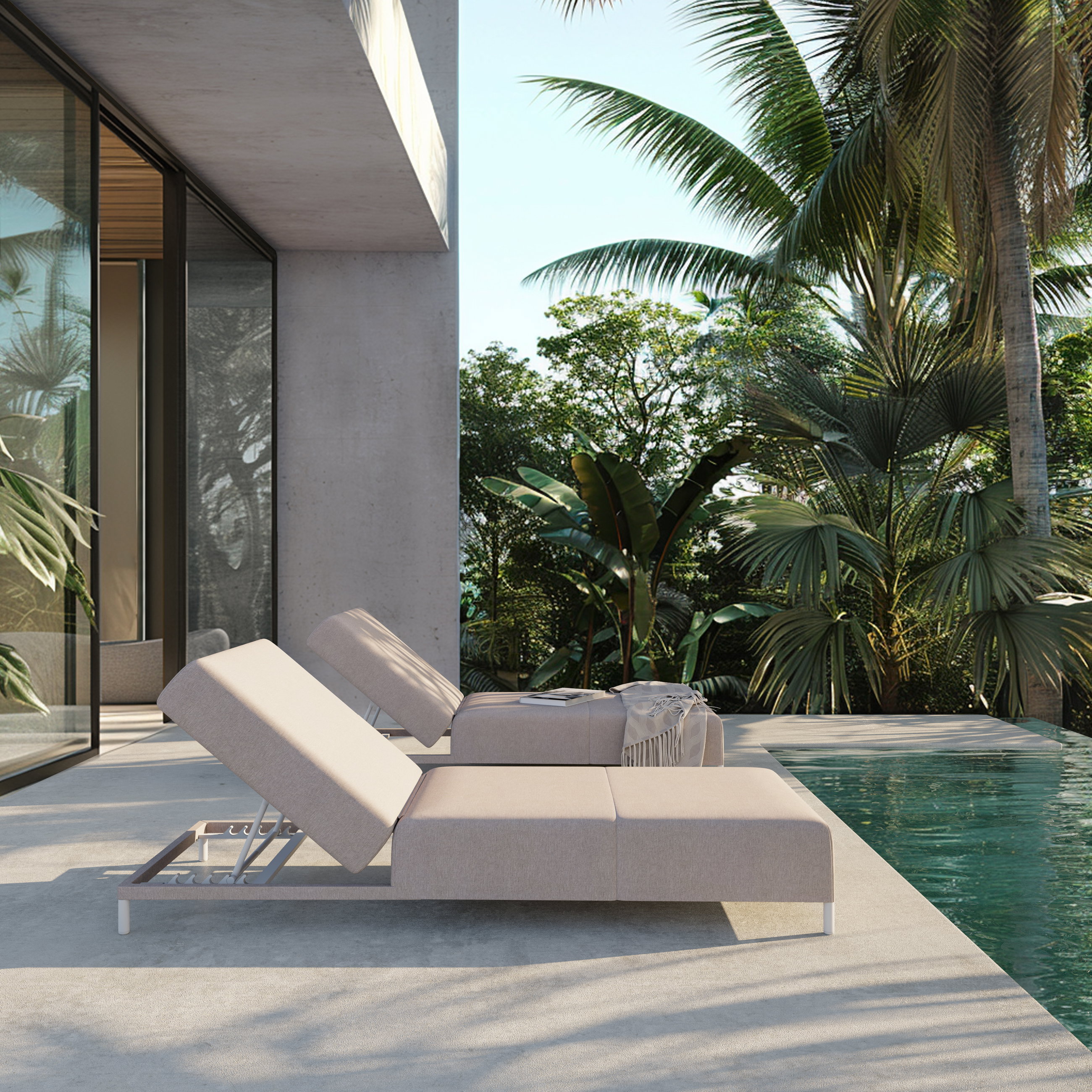 Element Sun Lounger Set Compact