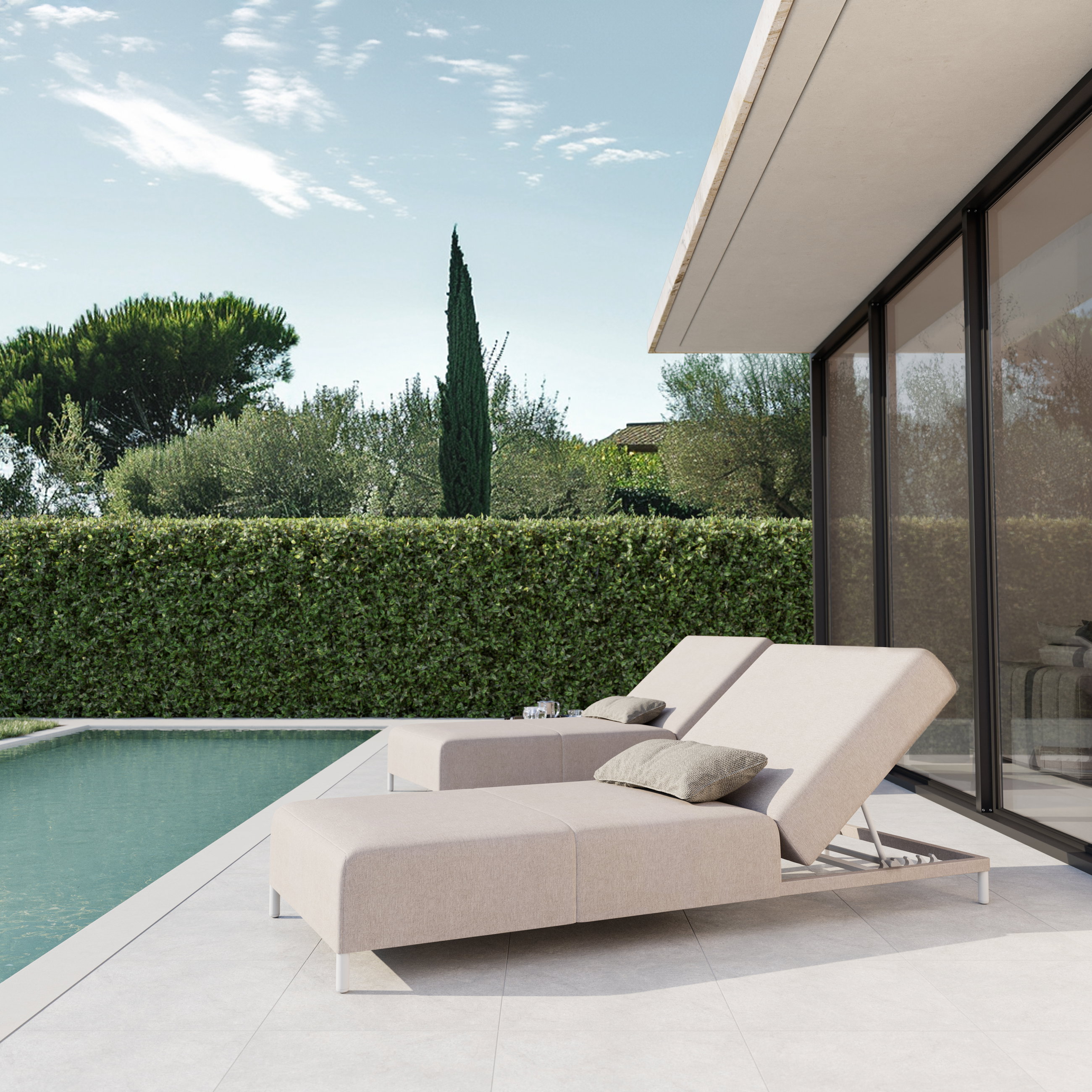 Element Sun Lounger Set Compact