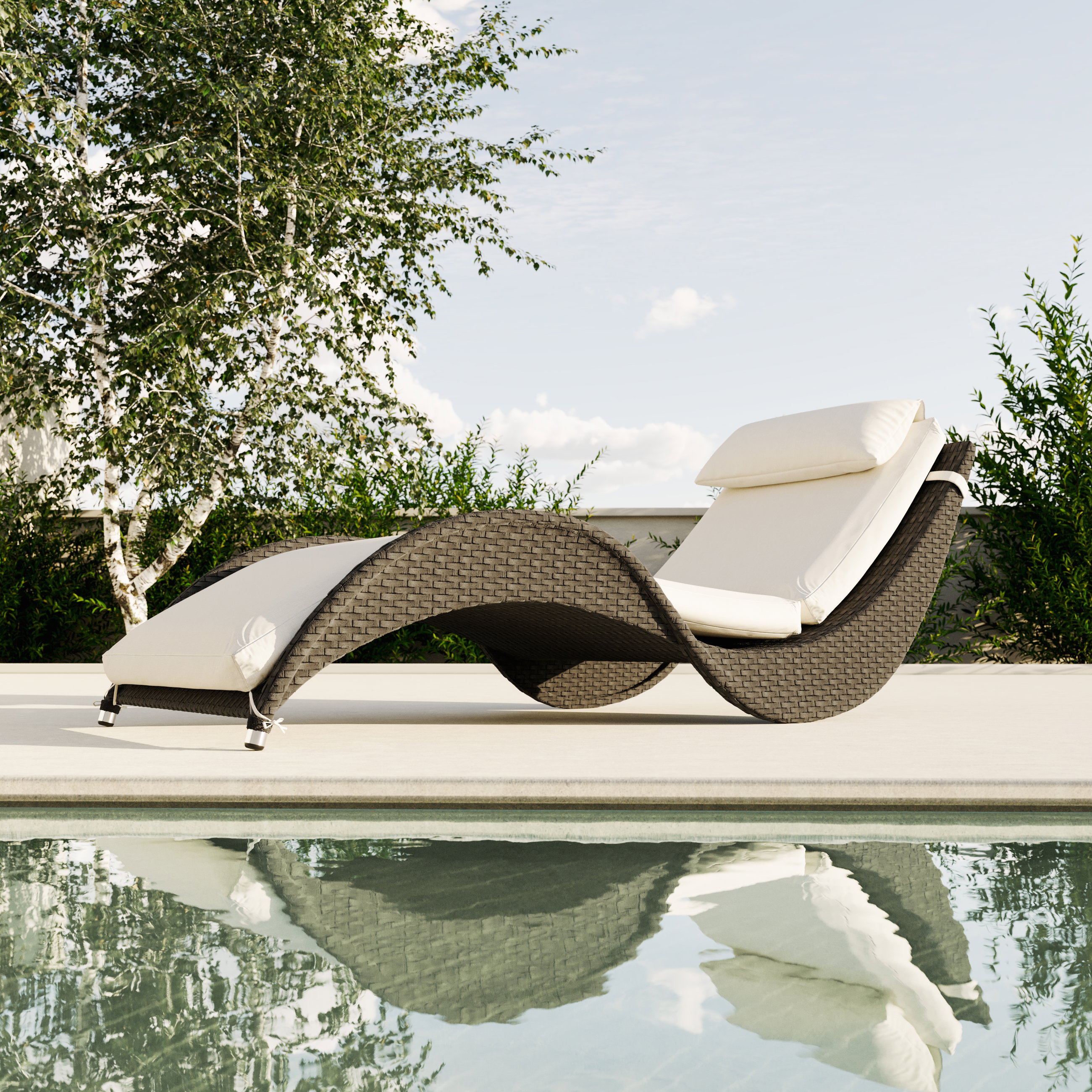 Wave Sun Lounger Compact