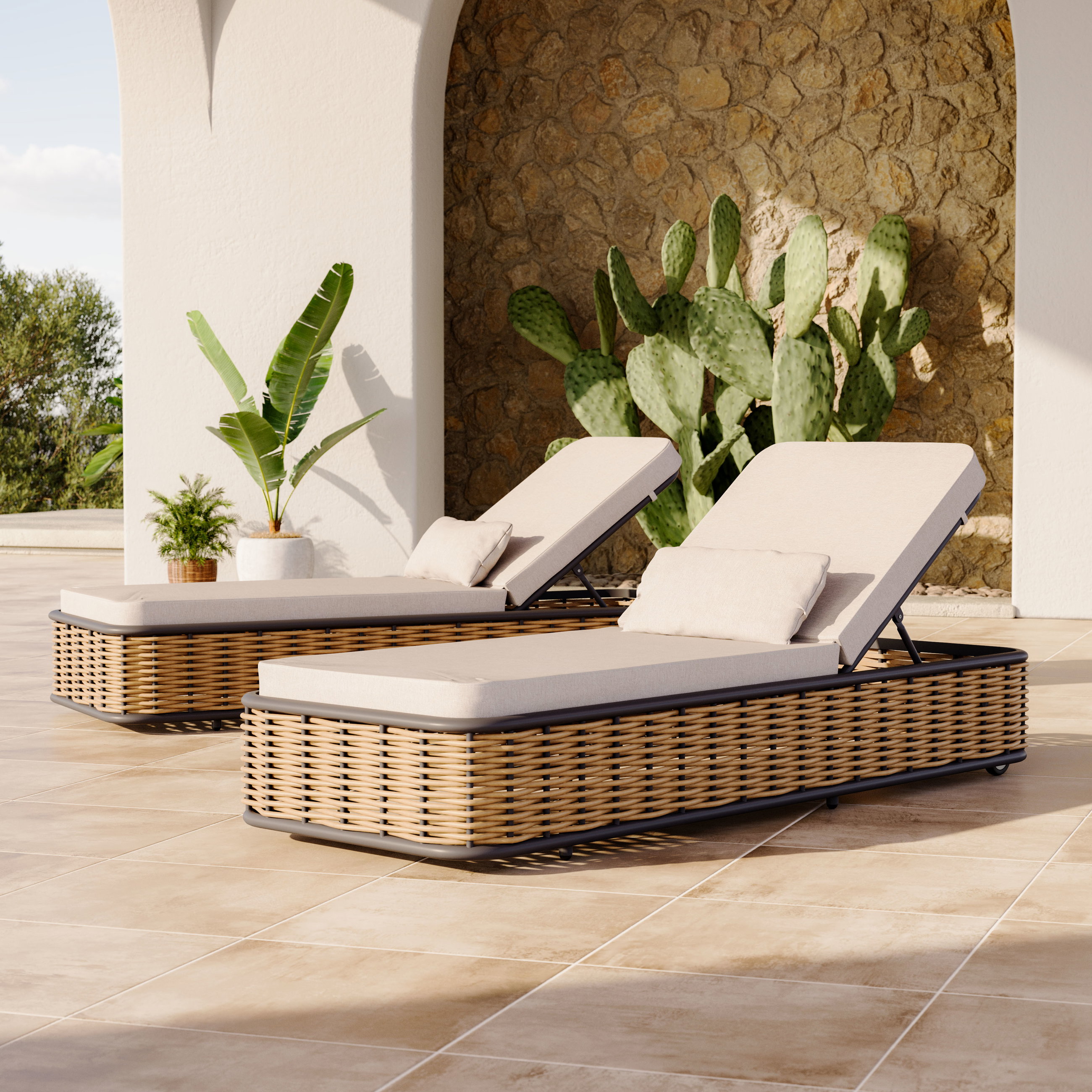 Astra Ensemble de Bains de Soleil Compact