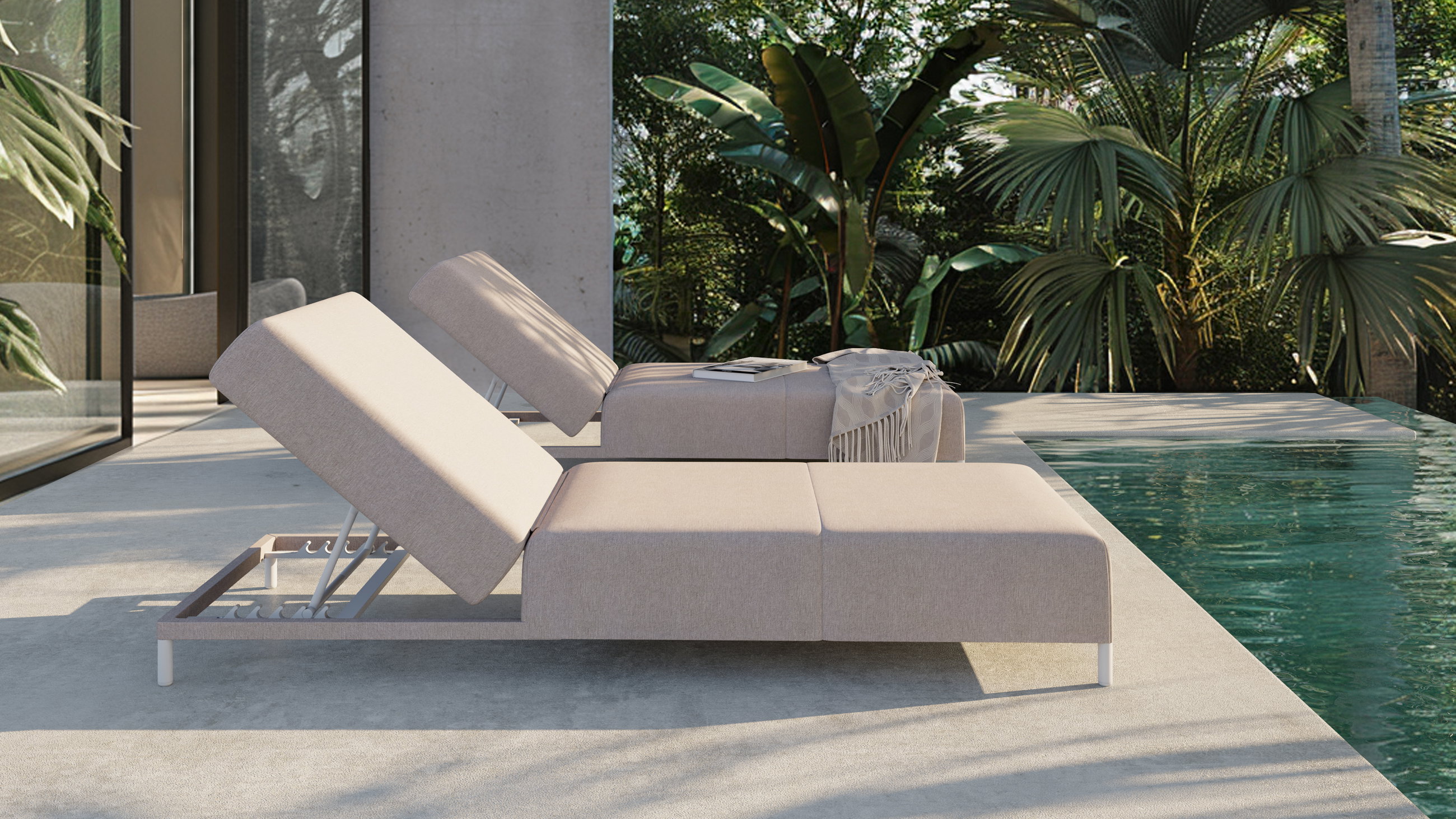 Element Sun Lounger Set Compact