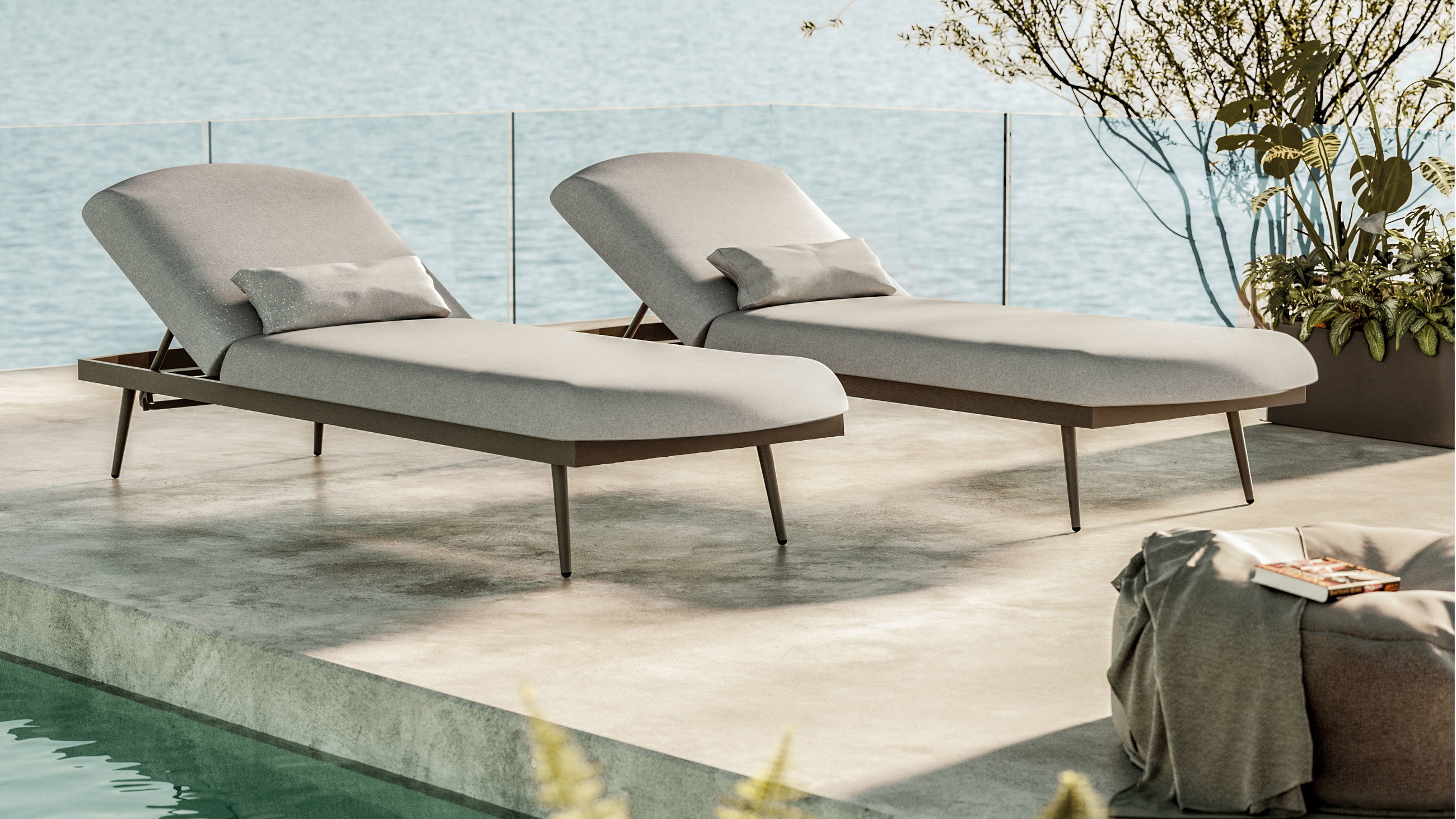 Confort Sun Lounger Set Compact