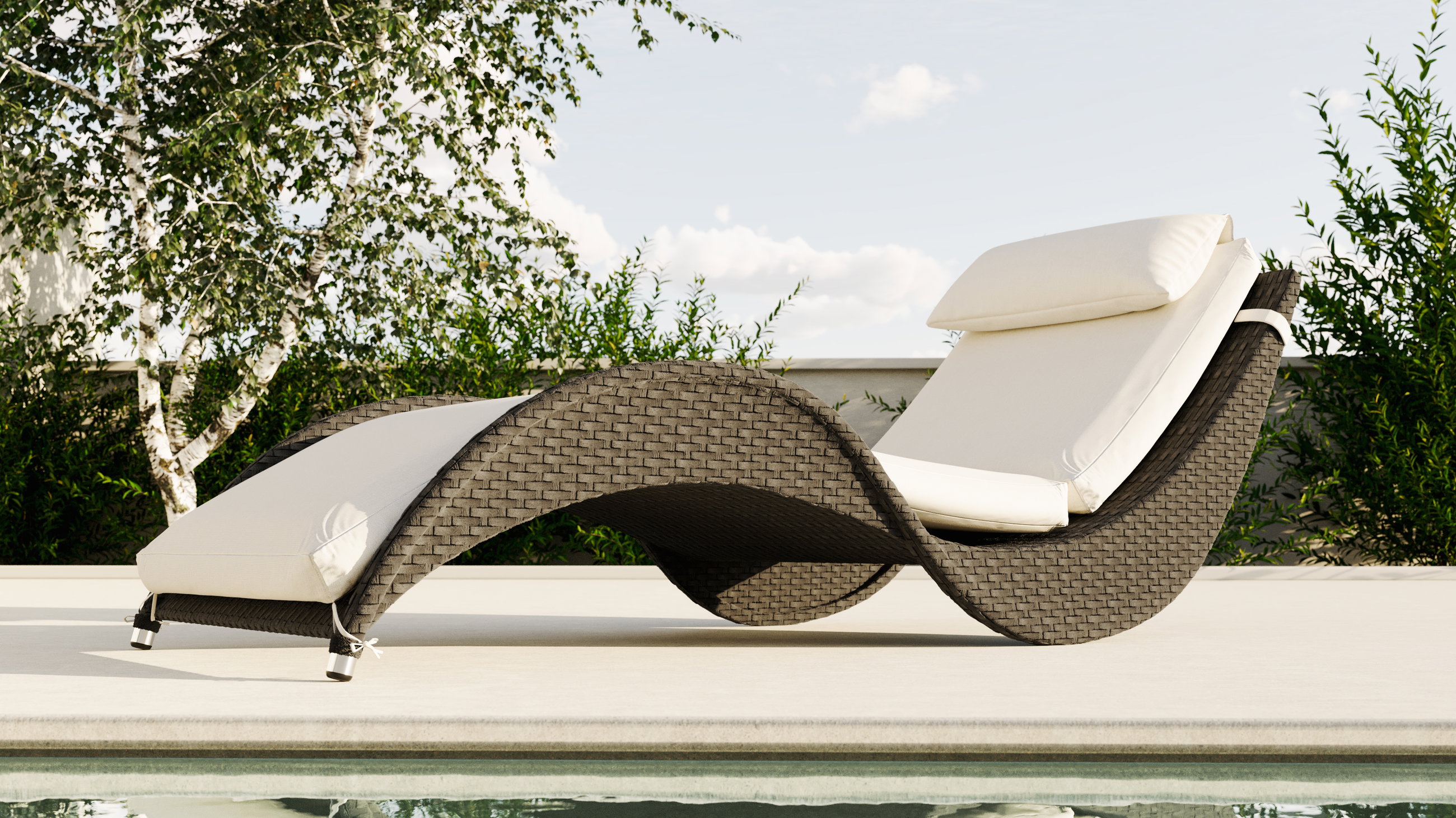 Wave Sun Lounger Compact