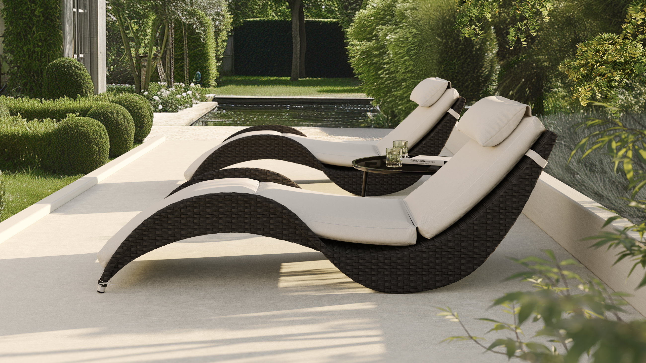 Wave Sun Lounger Set Compact