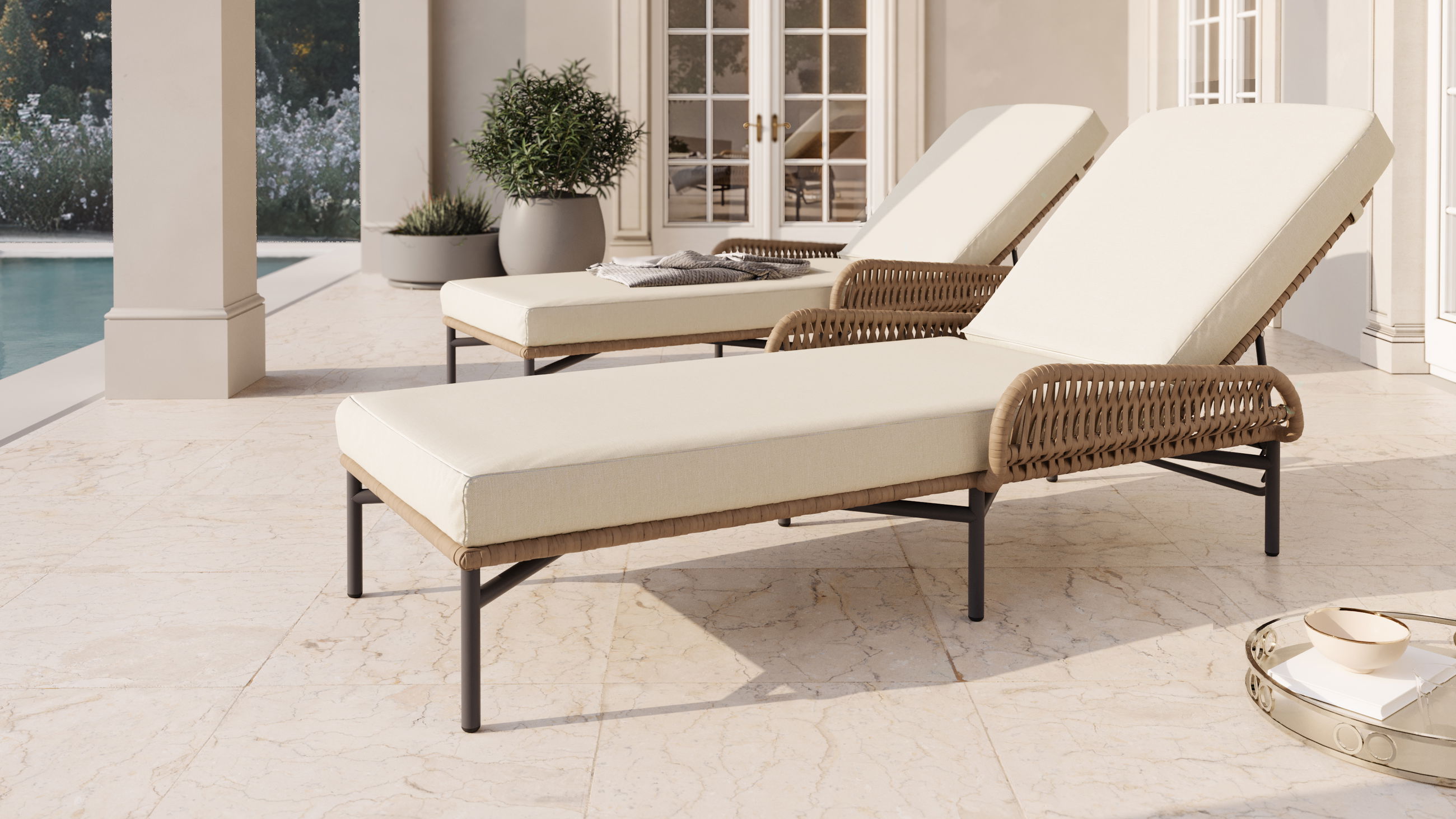 Mistral Sun Lounger Set Compact