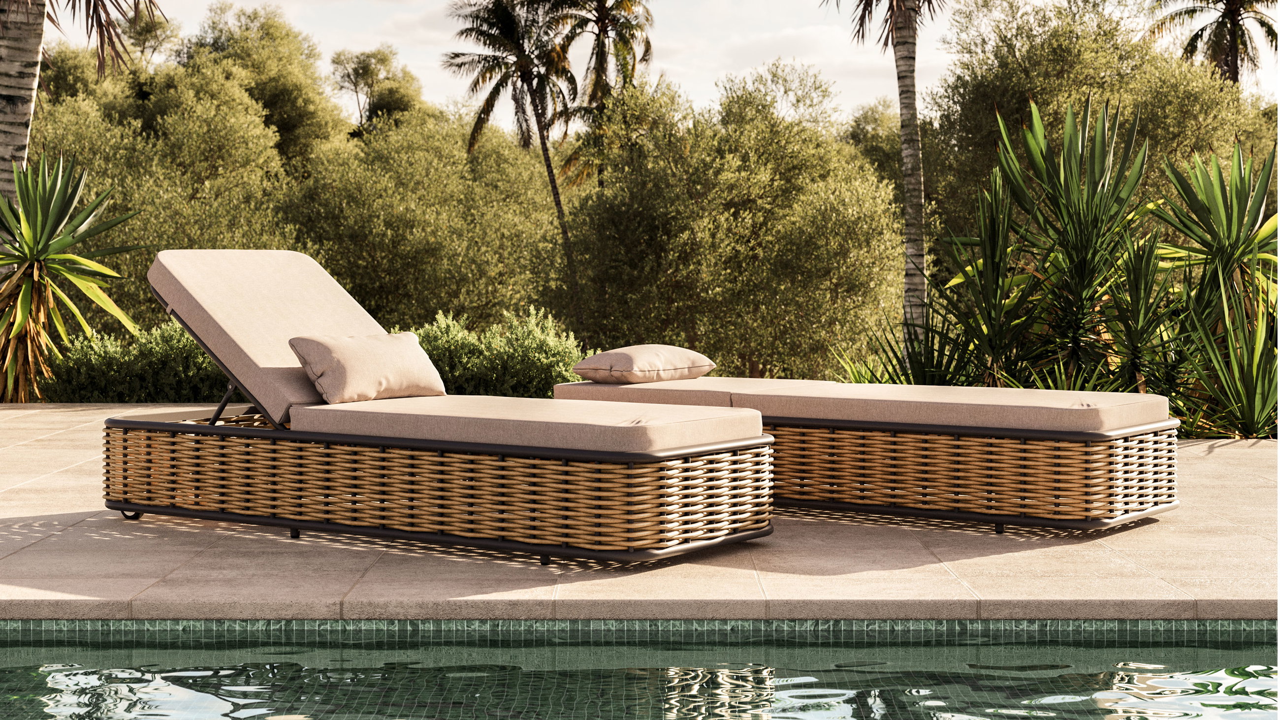 Astra Ensemble de Bains de Soleil Compact