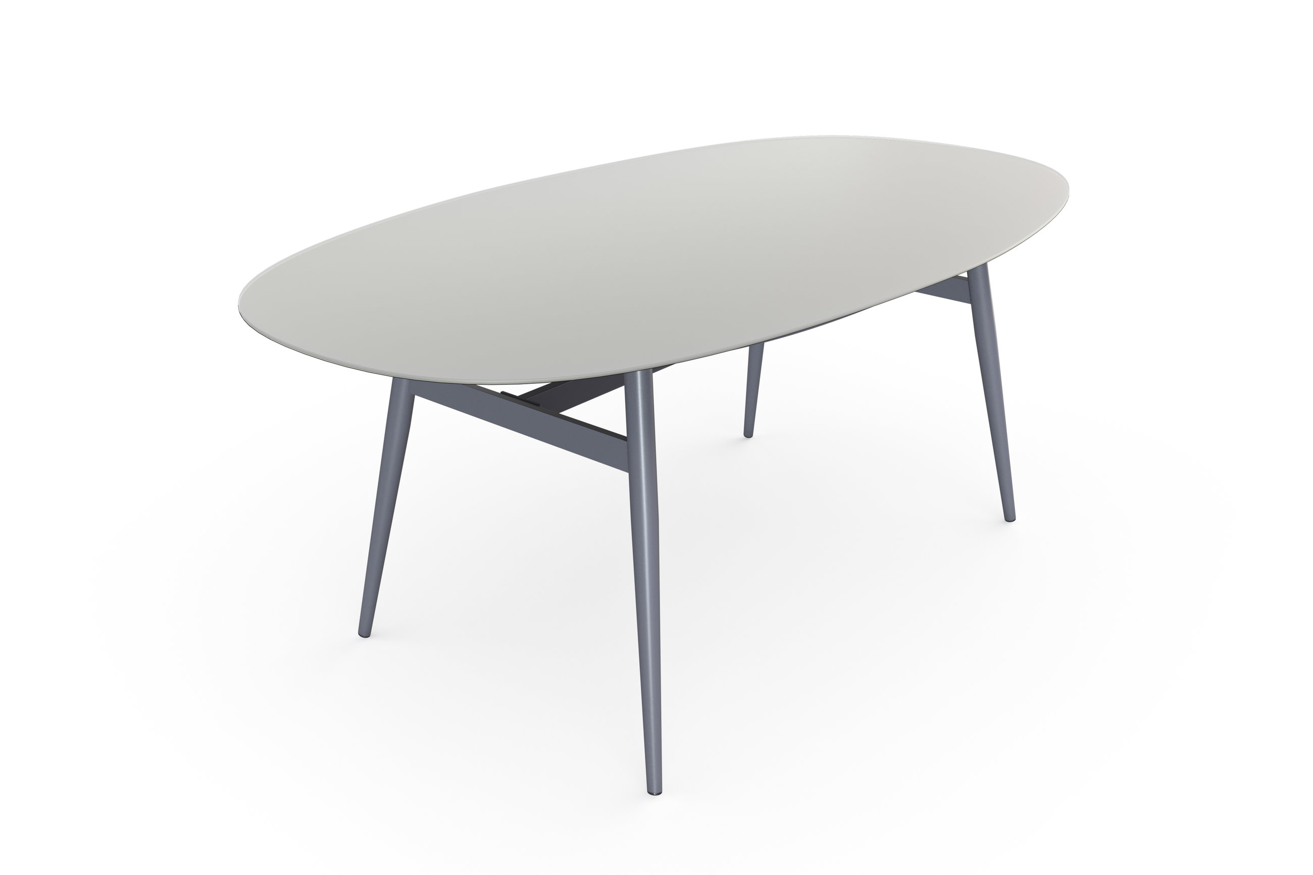 Board 180 cm Table à manger (gris soie)